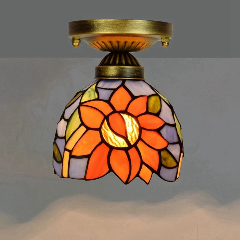Plafonnier moderne en éclairage led nordique pour balcon et allée Hélène Cantate en Verre - Reflets Délicats & Élégance Visuelle