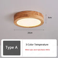 Plafonnier — En bois nordique pour couloir entrée balcon couloir vestiaire Illuminaire 3 température de couleur en bois LED allée lumière