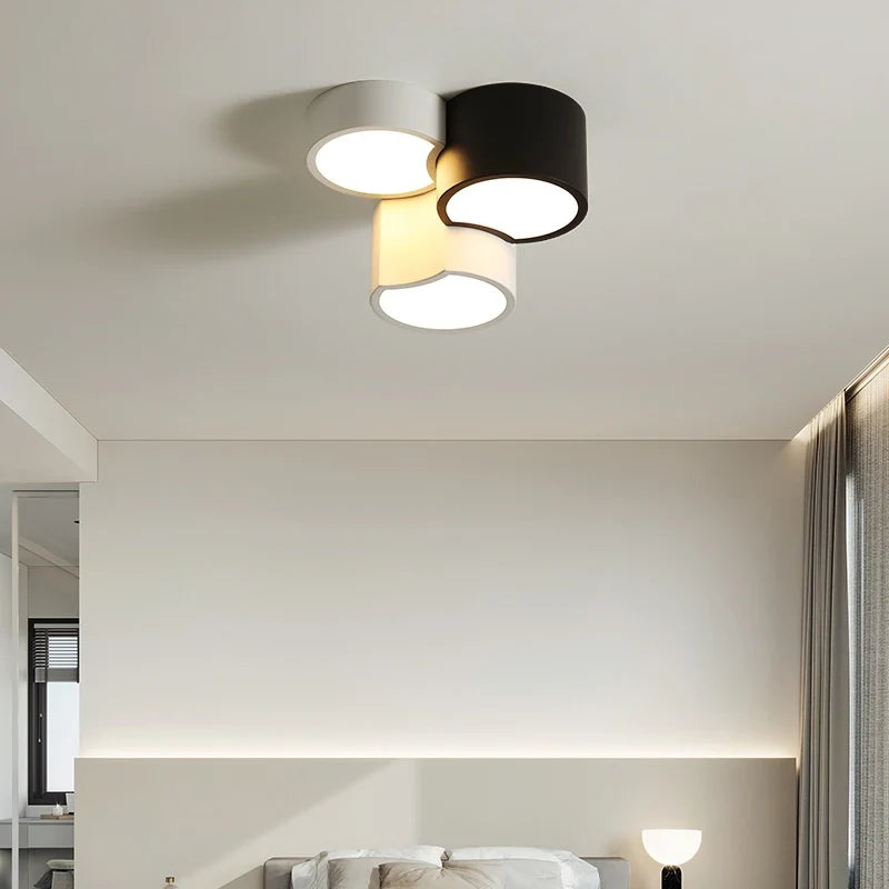 Plafonnier — Géométrique minimaliste moderne simple combinaison lampe d'entrée