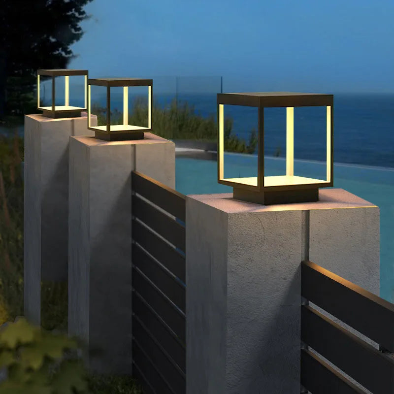 lampe extérieure led moderne et imperméable pour décoration jardin