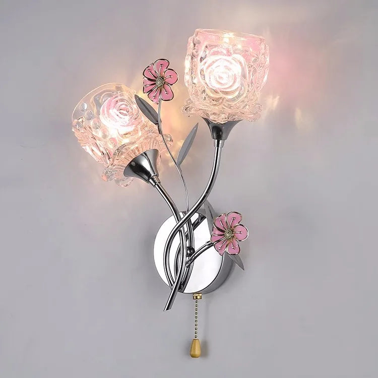 Applique murale en cristal doré pour intérieur décoratif Flore Rêve - Simplicité & Caractère au Quotidien