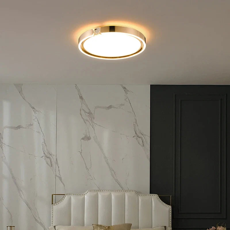 Plafonnier moderne à anneau design luxe pour intérieur Alma Matin en Anneau - Une Silhouette Tout en Rondeur