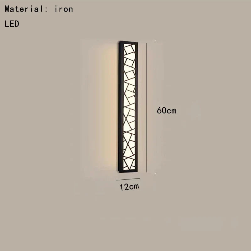 Applique murale led style chinois lumière chaude pour intérieur élégant Vianney Murmure en Métal - Simplicité & Caractère au Quotidien