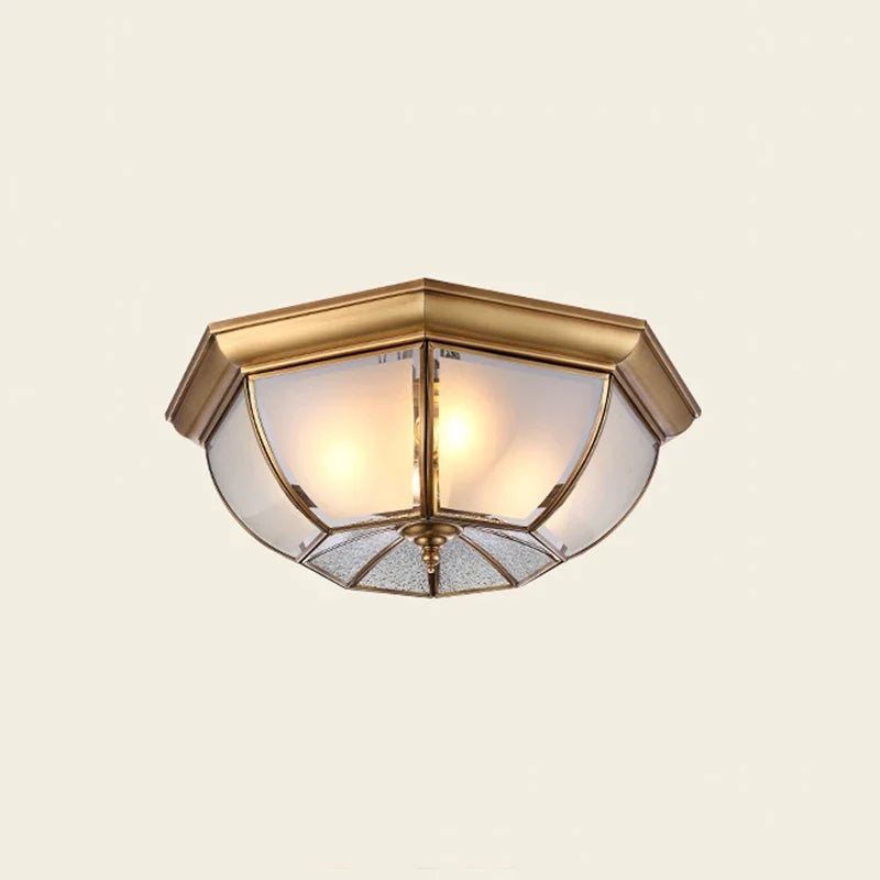 Plafonnier moderne en cuivre pour un éclairage élégant Yuna Récital - Une Présence Décorative Raffinée