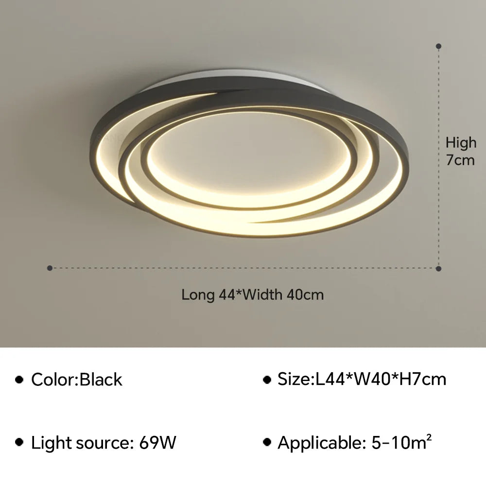 Plafonnier — LED ultra mince lustre moderne intérieur