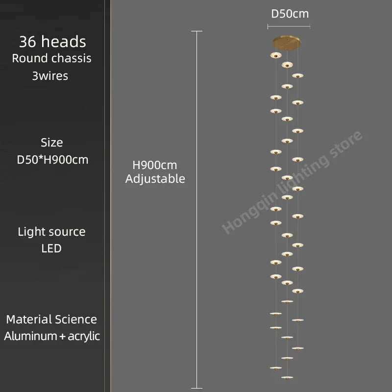 Lustre — Moderne à LED pour éclairage intérieur élégant