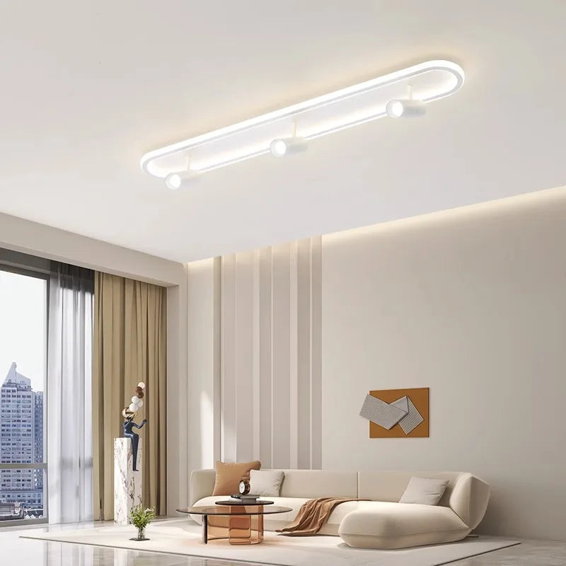 Spot éclairage led intérieur déco minimaliste moderne pour lustre Albane Silhouette - Lignes Épurées & Atmosphère Sereine