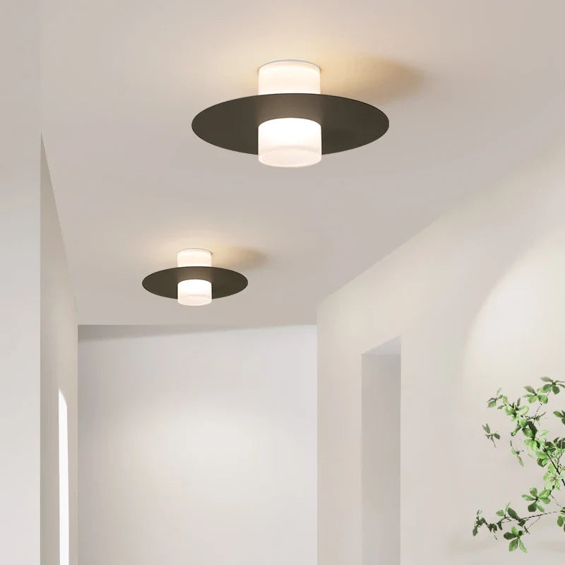Plafonnier — LED allée couloir couloir moderne pour salon salle à manger cuisine chambre noir blanc