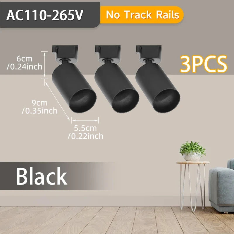 Spot — LED sur rail pour éclairage intérieur et décoration