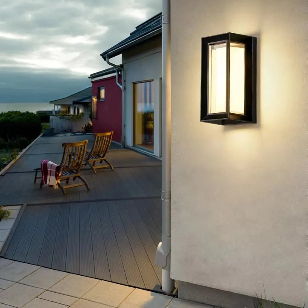 Applique murale — Extérieure LED moderne Ip65 étanche porche balcon jardin extérieur applique lumières Villa terrasse maison luminaires