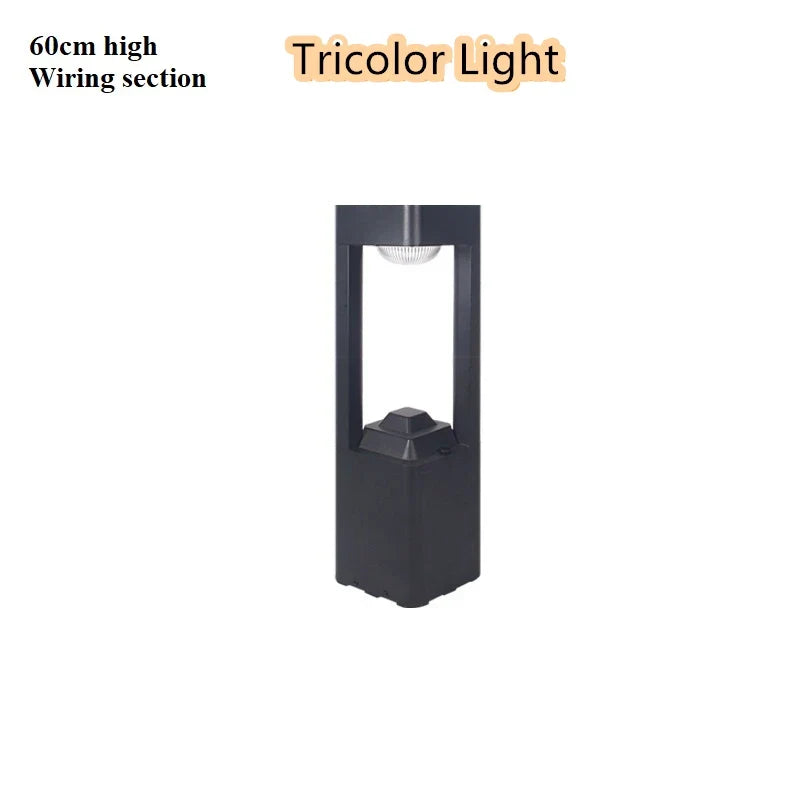 lampes de pelouse à led étanches modernes pour extérieur jardin et cour