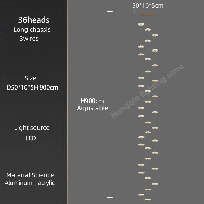 Lustre — Moderne à LED pour espaces intérieurs élégants et contemporains