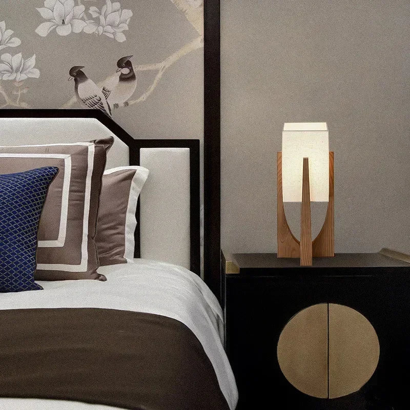 Lampe à poser — Japonaise en Bois