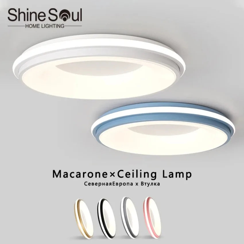 Plafonnier led nordique macaron lumière circulaire moderne éclairage maison Rémi Épurelle - Lignes Épurées & Atmosphère Sereine
