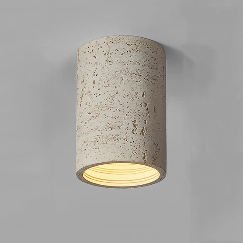 Spot Wabi Sabi - lumineux Led en ciment rouge Octave Nocturne - Une Note Singulière dans le Décor