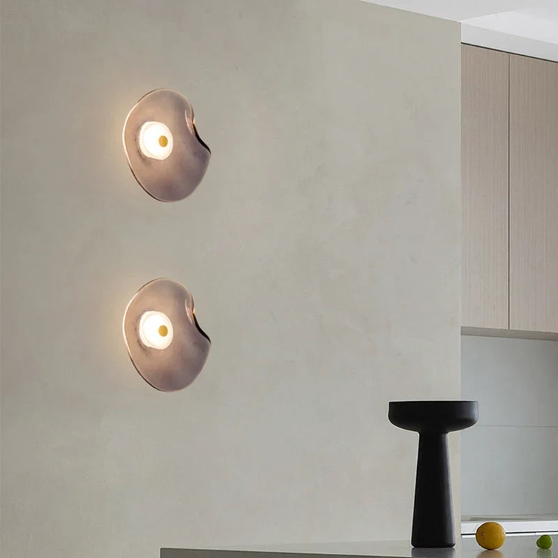 Applique murale led art déco en verre pour intérieur élégant Ilona Cadence - Jeux de Reflets & Harmonie Intérieure