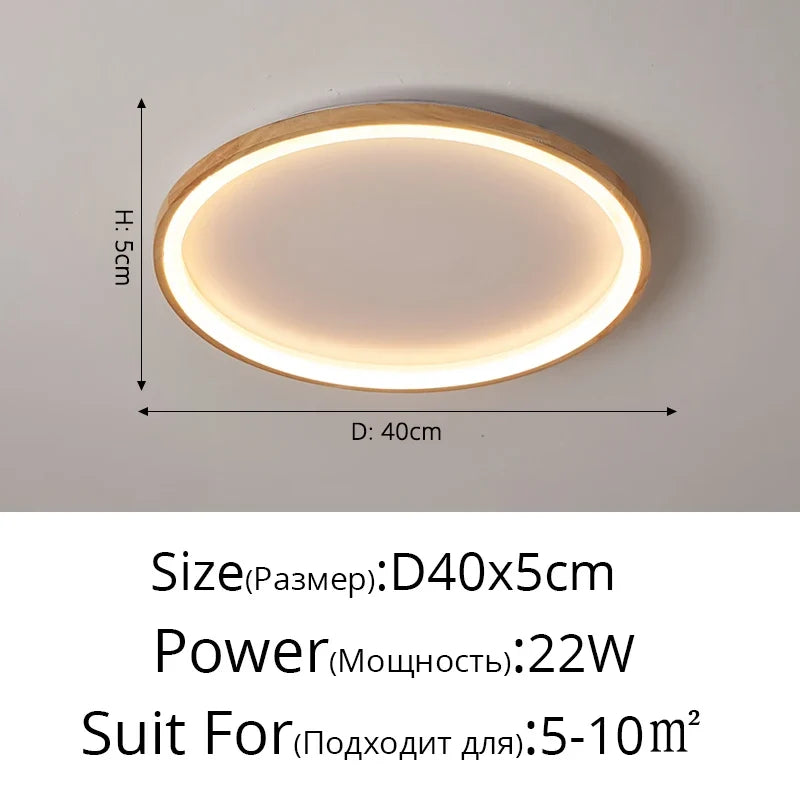 Plafonnier — LED style japonais pour entrée et couloir