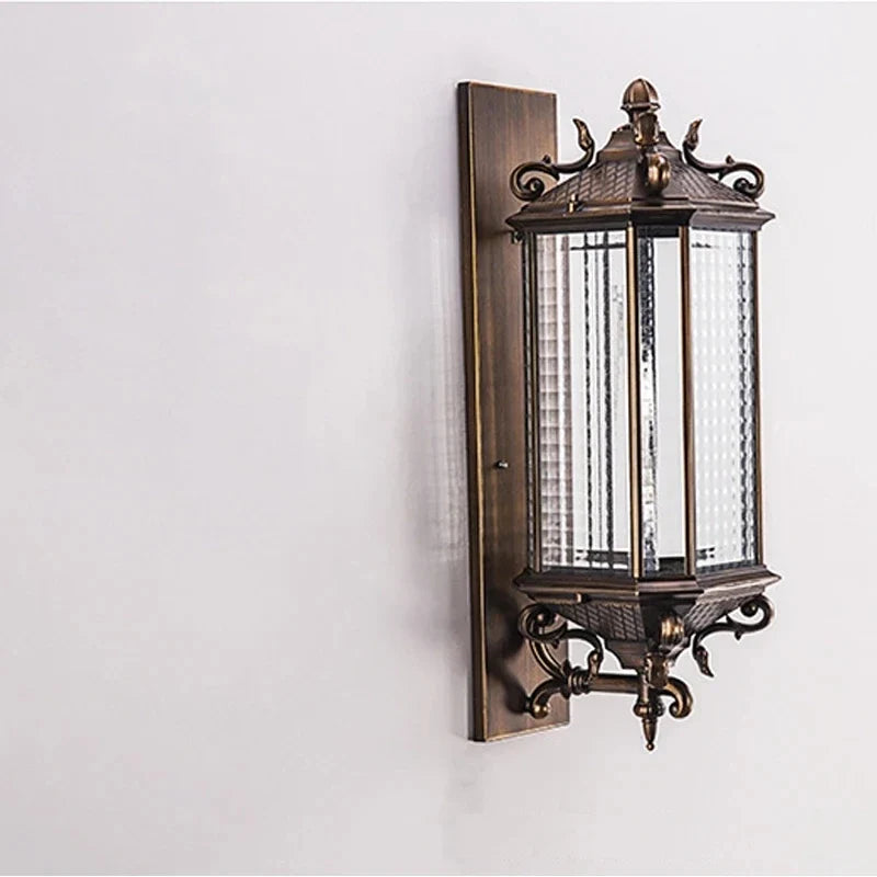 Applique murale — Vintage extérieur porche lumière rétro étanche E27 éclairage maison européenne porte jardin couloir extérieur