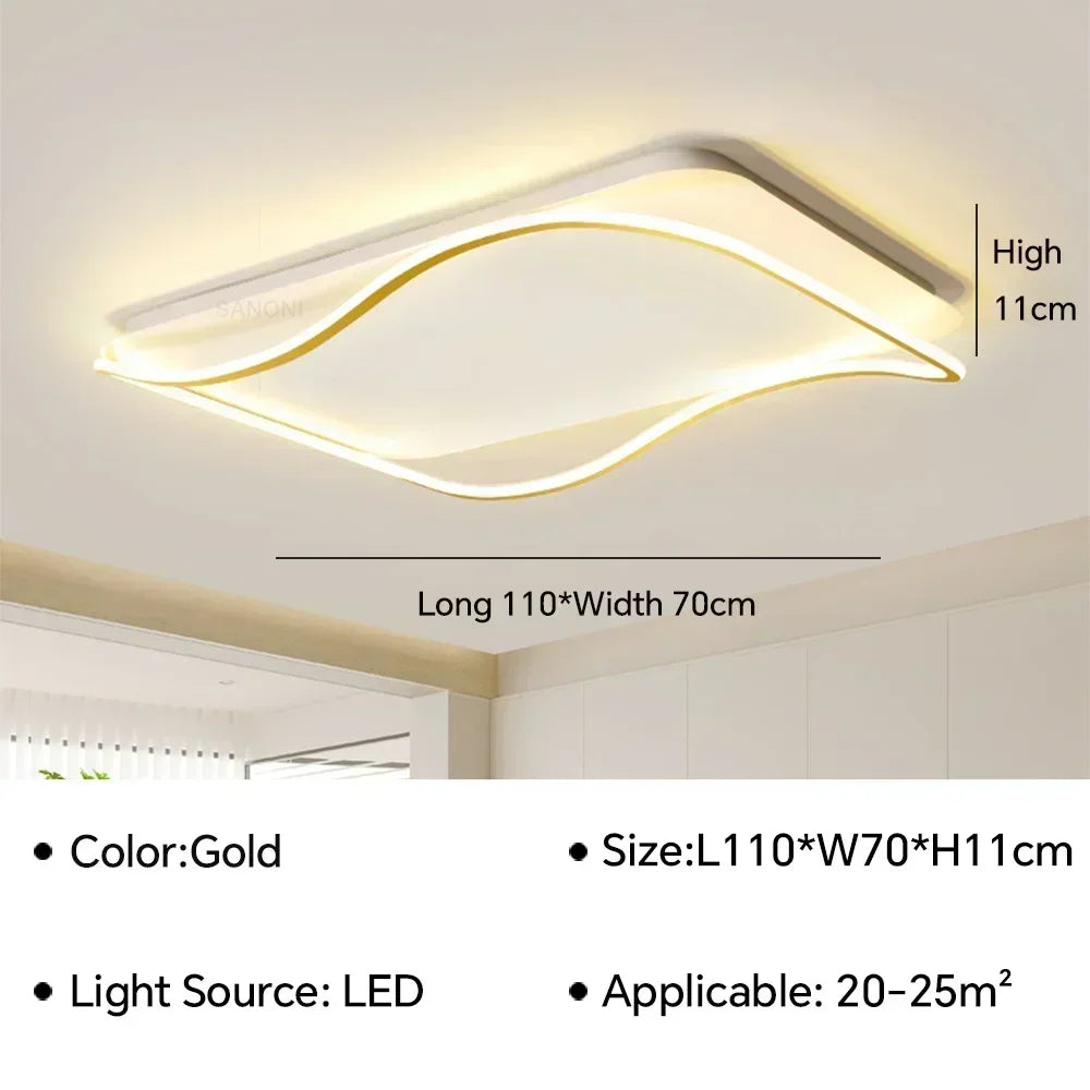 Plafonnier moderne à leds pour éclairage intérieur décoratif Tiphaine Esquisse - Une Note Actuelle dans le Décor