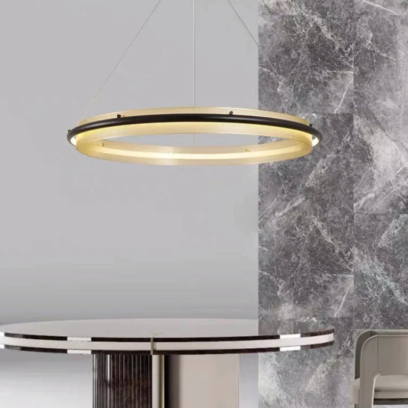 Lustre — LED circulaire de luxe design moderne décoratif