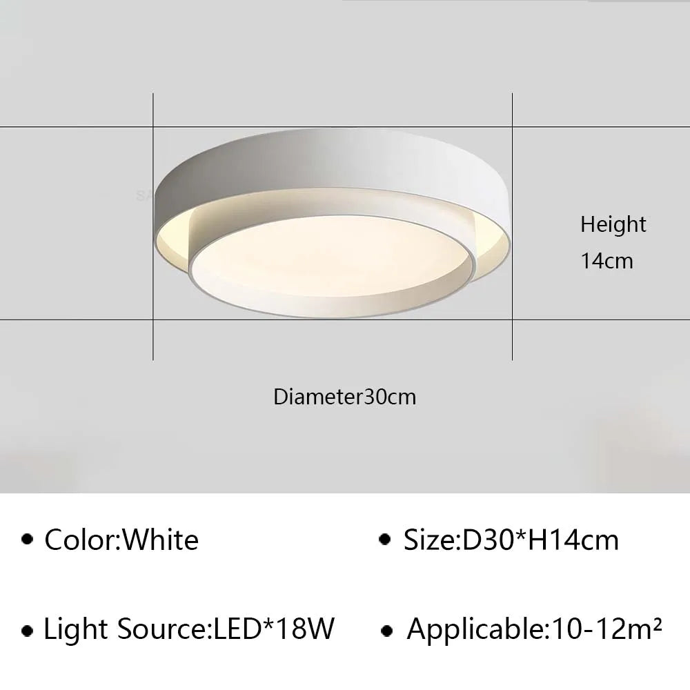 Plafonnier — LED ultra mince lustre moderne intérieur