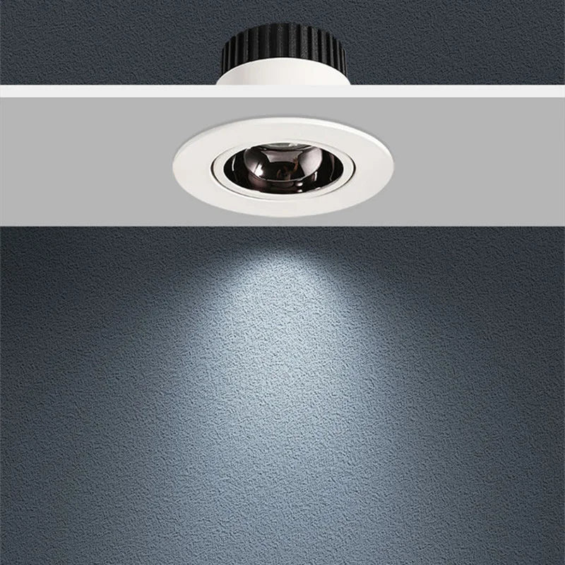 Spot led encastrable antireflet avec intensité variable pour éclairage intérieur Madeline Équinoxe en Aluminium - Lignes Dessinées & Décor Raffiné