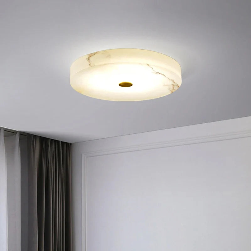 Plafonnier — Circulaire en marbre luminaire nordique de luxe