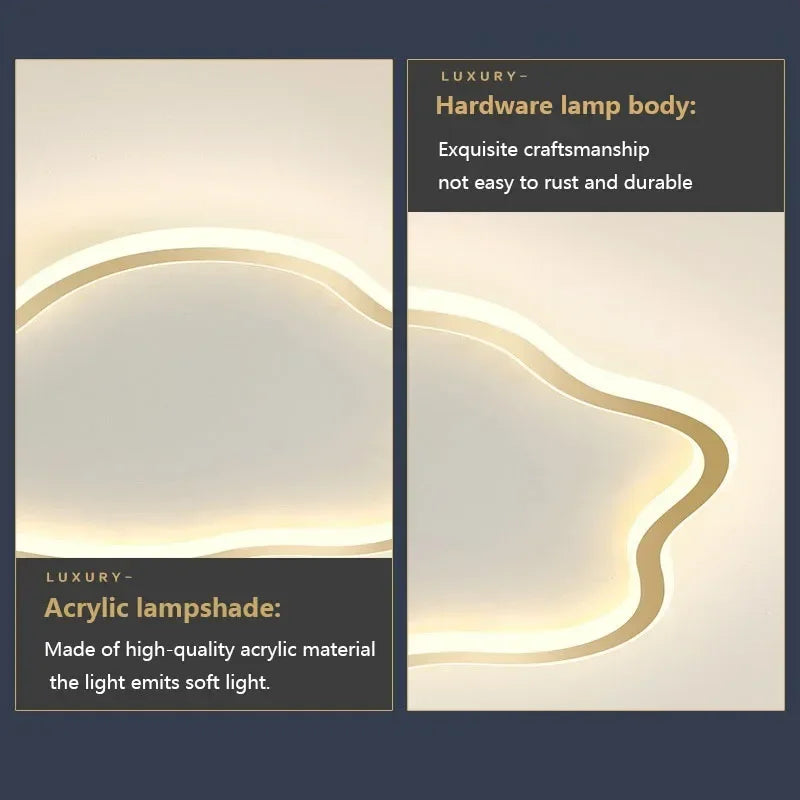 Plafonnier — LED créatif en forme de nuages design nordique décoratif
