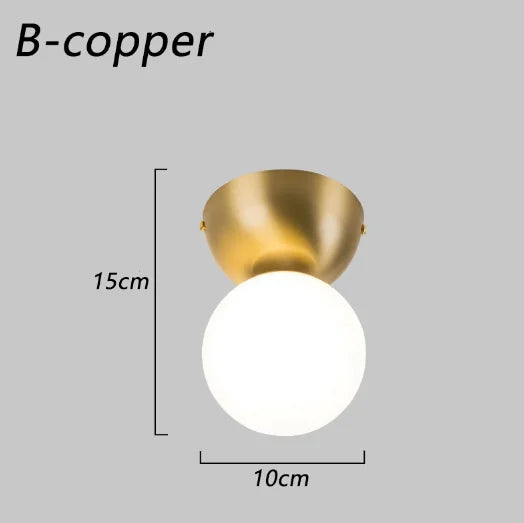 Plafonnier — En laiton éclairage intérieur nordique simple décoratif