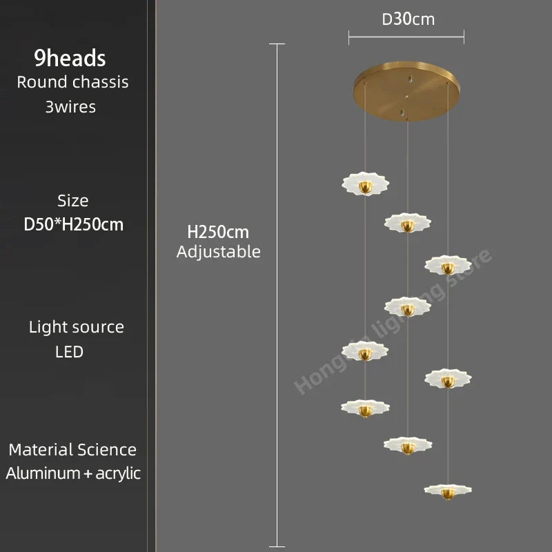 Lustre — Moderne à LED pour espaces intérieurs élégants et contemporains