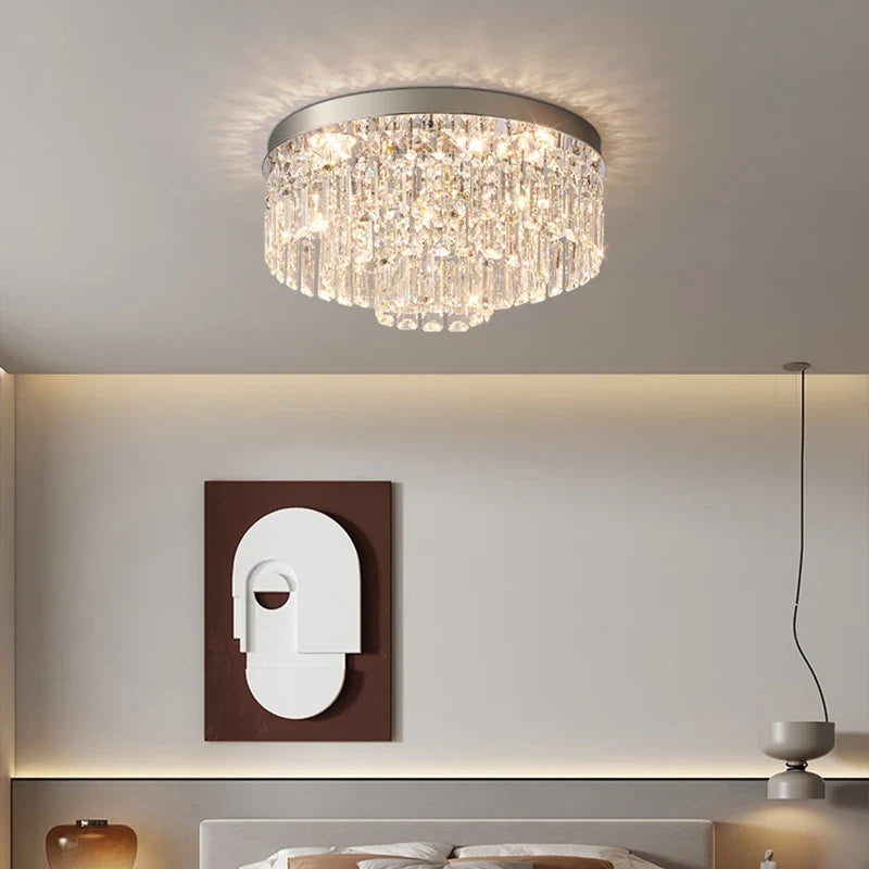 Plafonnier en cristal luxe style français atmosphère simple 2024 Maël Épure - Simplicité & Caractère au Quotidien