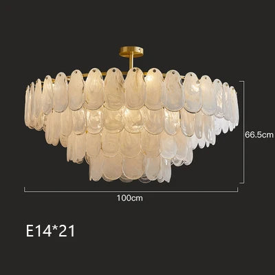 Lustre — Suspendu en verre design nuage créatif moderne