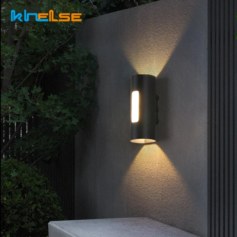 Spot — 12W Outdoor LED Wall Lamp IP65 Waterproof Simple Up and Down Lighting Porch Garden Lights Home Sconce Decorative COB Spotlight