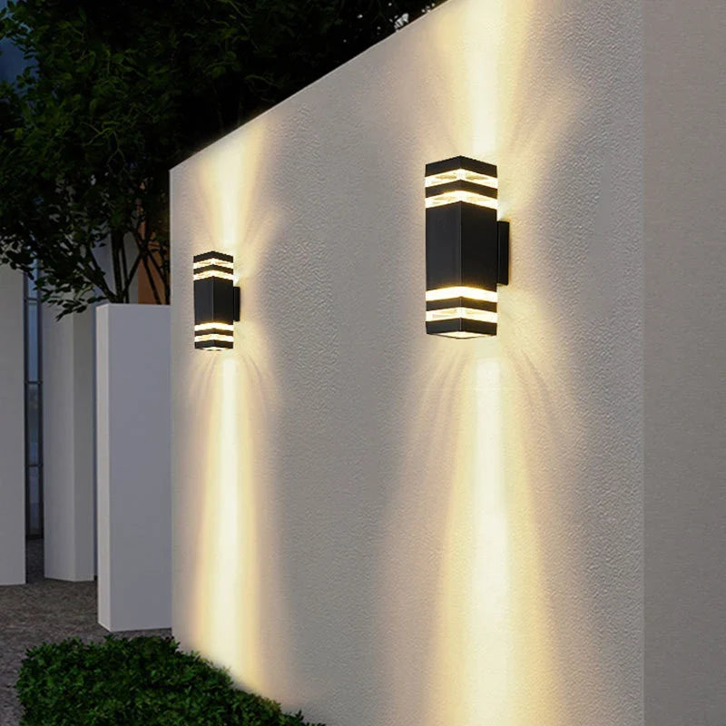 Applique murale — LED extérieure design rond ou carré