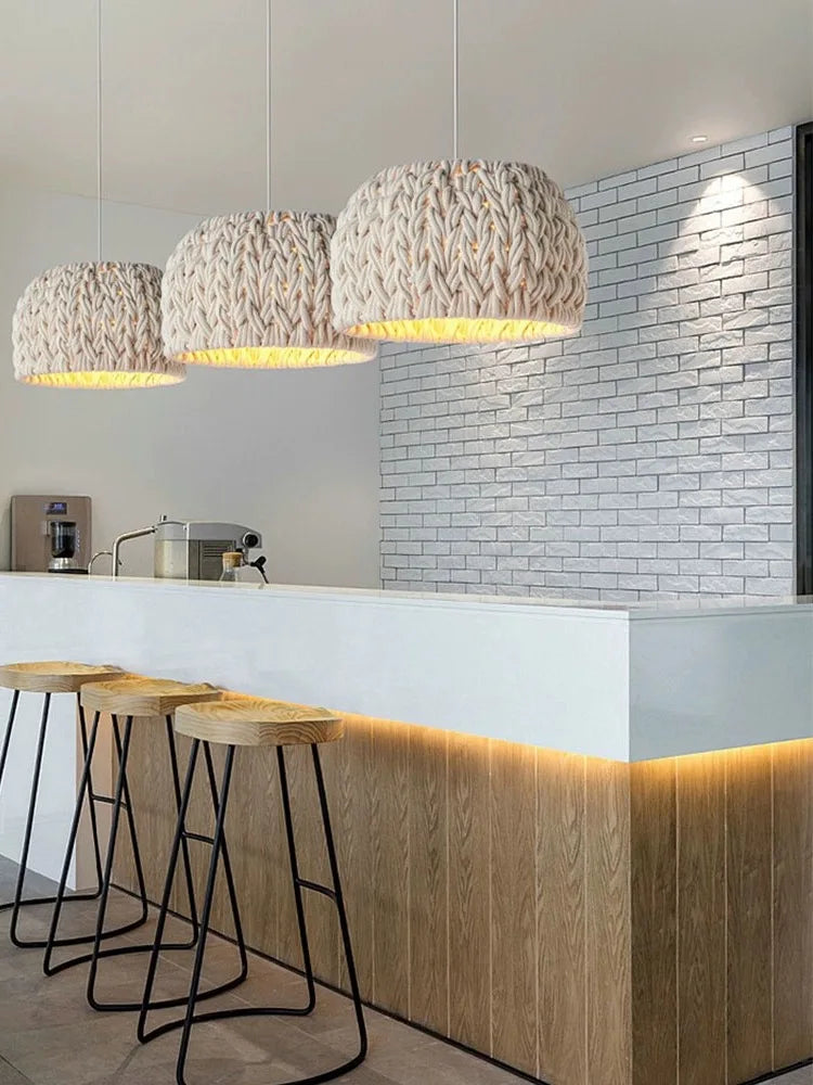 Lustre Naturel Jules Brume en Corde