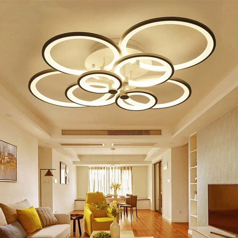 Plafonnier led moderne à intensité variable pour intérieur Évrard Arabella - Une Note Actuelle dans le Décor