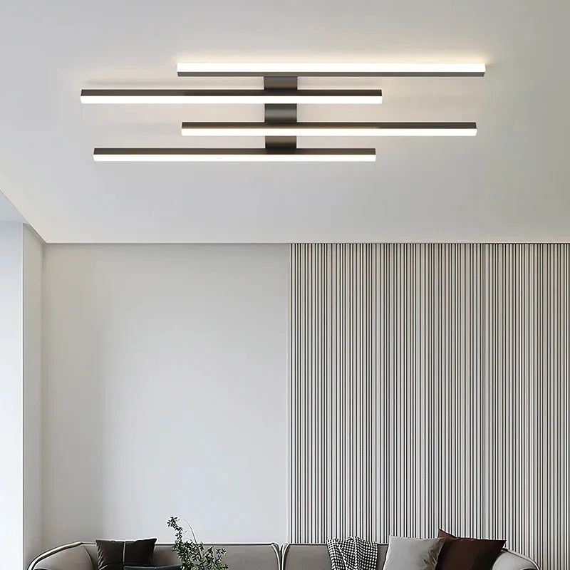 Plafonnier — Design moderne en fer noir pour intérieur