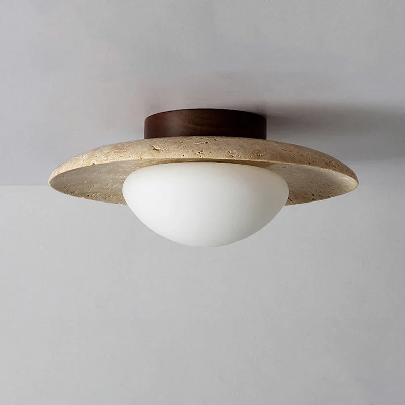 Plafonnier — Japon wabi sabi pierre naturelle style