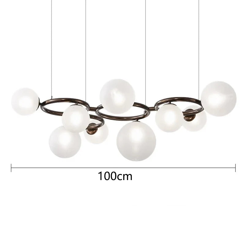 Plafonnier — De décoration nordique pour salle à manger lustre lampes suspendues lampes suspendues pour plafonnier éclairage intérieur