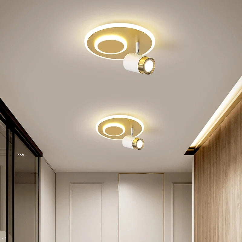 Spot led monté en surface pour allée et porche Pia Orée en Aluminium - Lignes Dessinées & Décor Raffiné