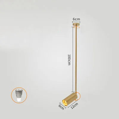 Projecteur à perche pour magasin et salon de manucure Orson Dessin en Métal - Simplicité & Caractère au Quotidien