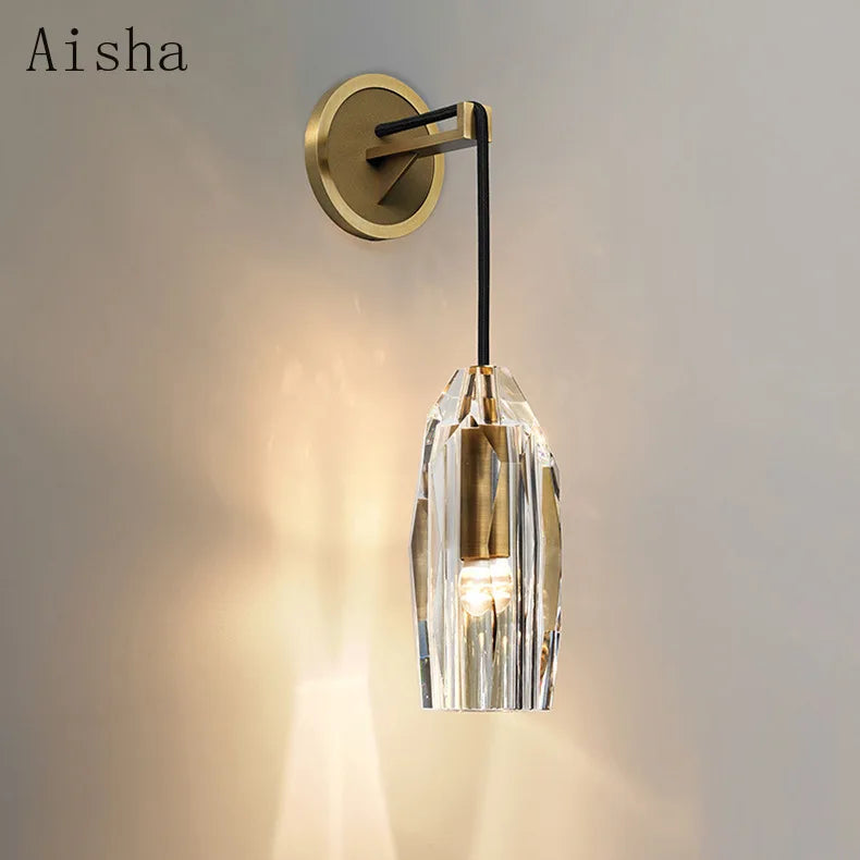 Applique murale — En cristal style américain pour décoration intérieure