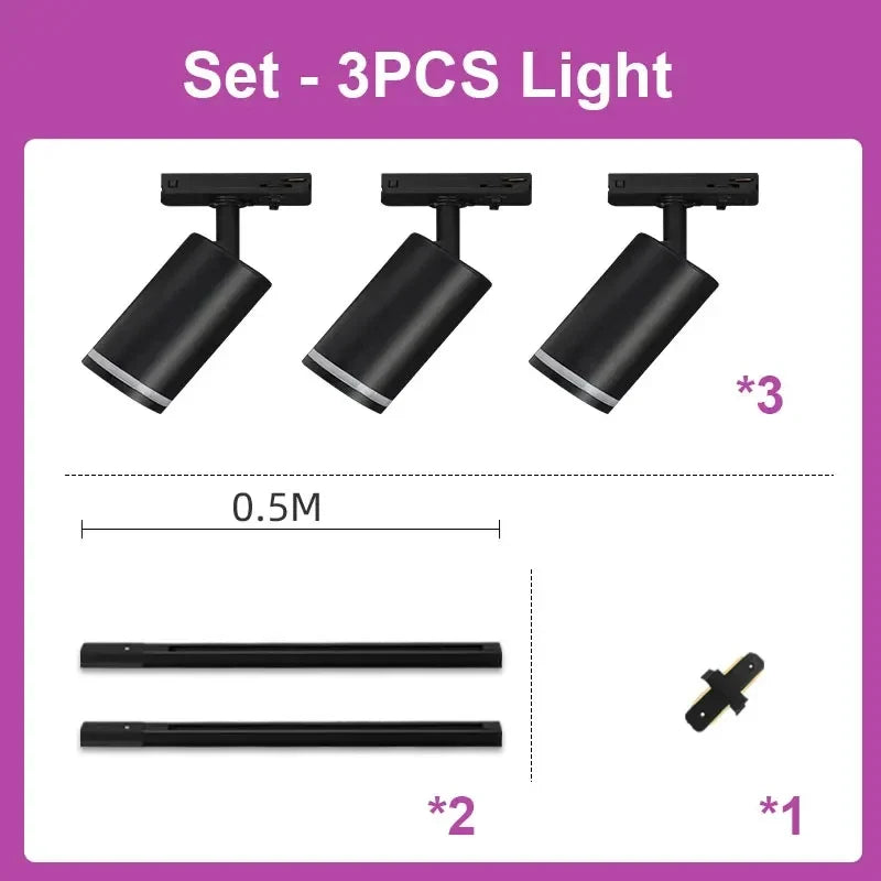 Spot — LED sur rail pour magasin et décoration intérieure