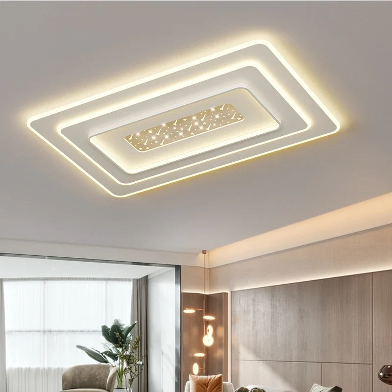 Lampe Plafond moderne à LEDs pour chambre cuisine étude éclairage salon luminosité réglable Led plafonnier luminaire Isaline Clairval - Une Note Actuelle dans le Décor