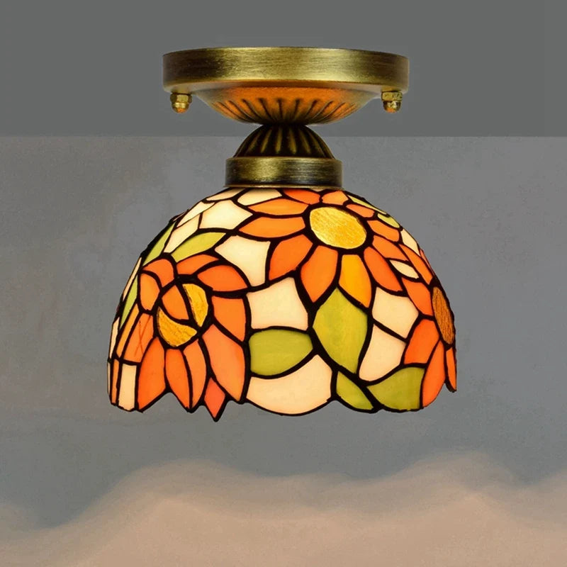 Plafonnier moderne en éclairage led nordique pour balcon et allée Hélène Cantate en Verre - Reflets Délicats & Élégance Visuelle