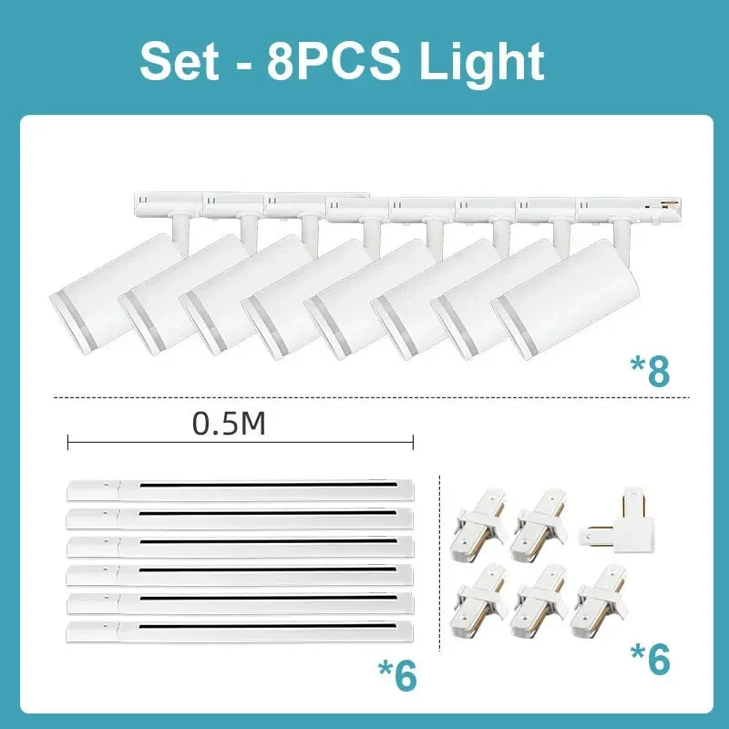 Spot — LED sur rail pour éclairage intérieur moderne et fonctionnel