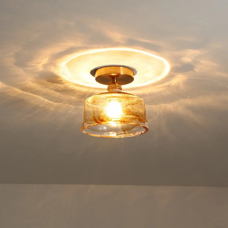 Plafonnier — LED en verre design nordique industriel décoratif