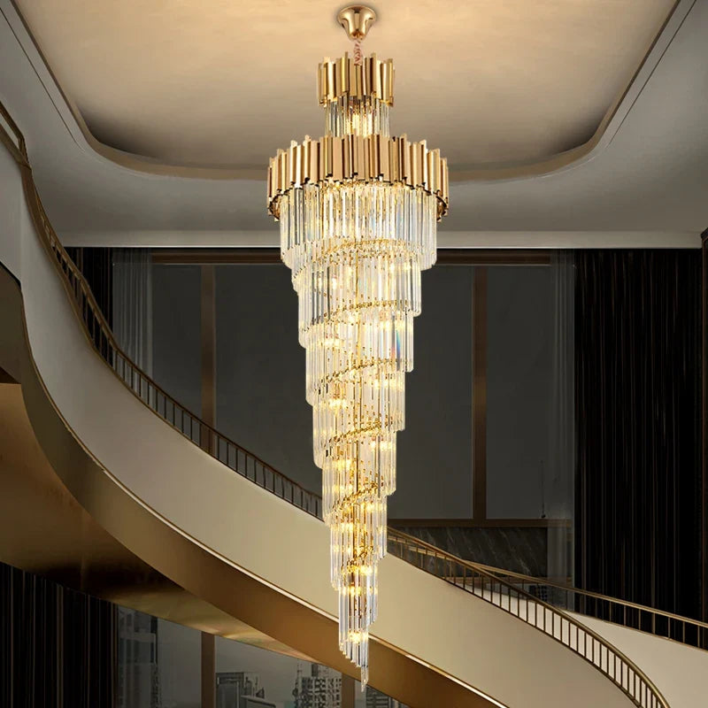 Lustre — Moderne en cristal pour décoration intérieure élégante et lumineuse