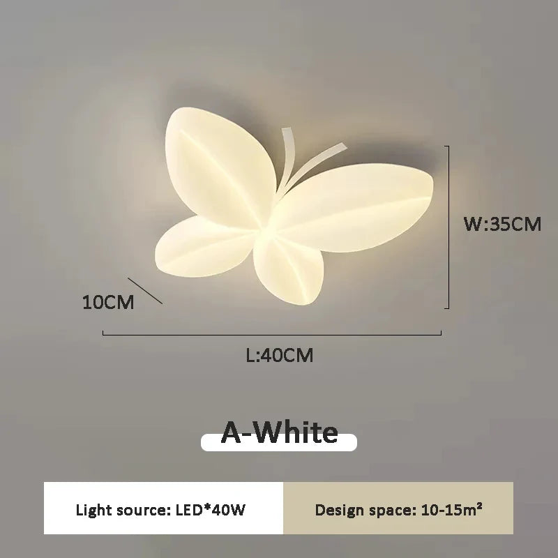 Plafonnier créatif papillon pour chambre de petite fille Hortense Épurelle - Une Touche Élégante dans le Décor