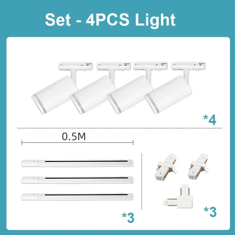 Spot — LED sur rail pour magasin et décoration intérieure